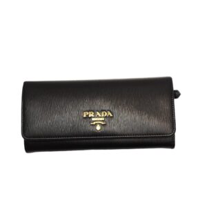 NEW Prada Portaf Grande Long Wallet Vitello Move Leather